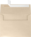 LUXPaper A7 Invitation Envelopes | Peel & Press | 5 1/4" x 7 1/4" | Taupe Metallic | 80lb. Text | 1,000 Qty