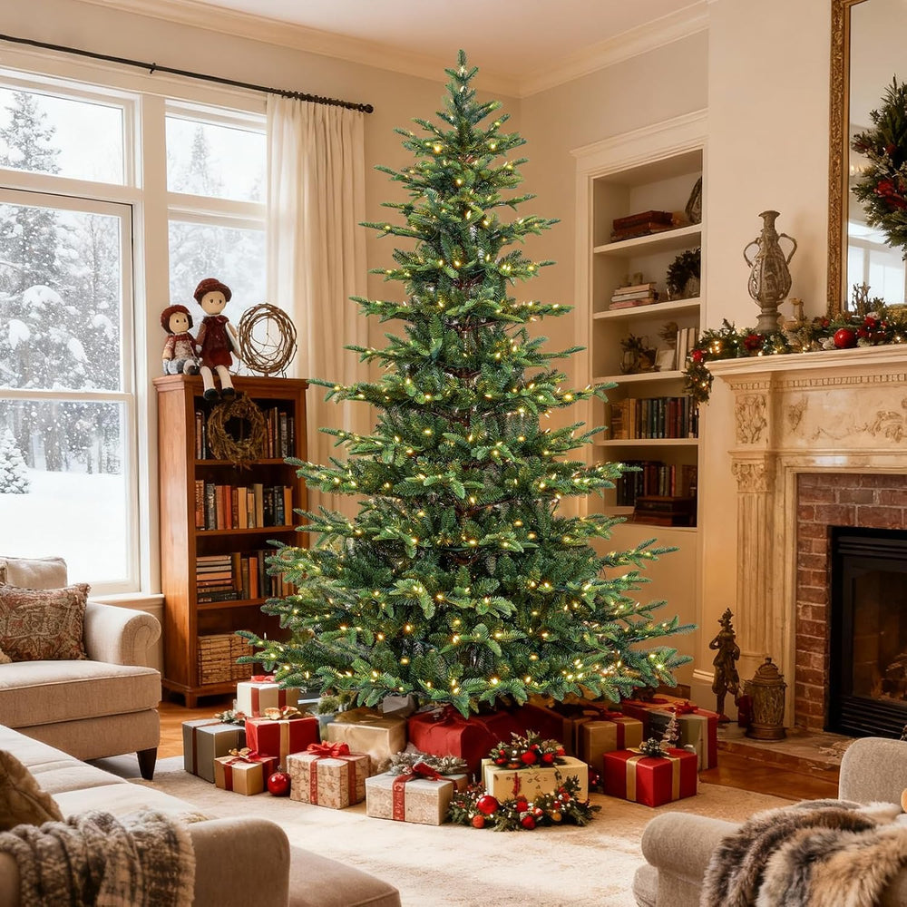 Hykolity 6 ft Prelit Sparse Christmas Tree with 330 Warm White LEDs