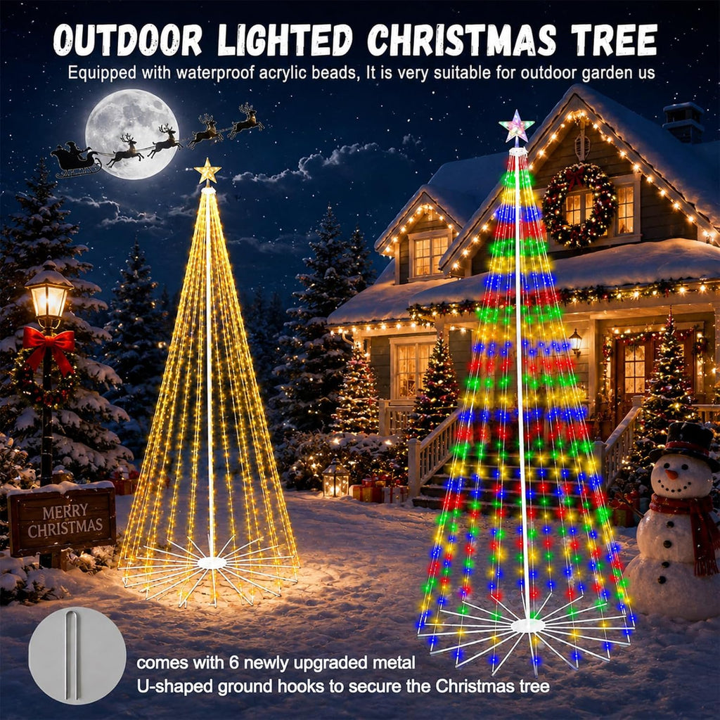 10ft smart outdoor halloween tree lights pop up on a desk or shelf