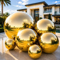 Inflatable Mirror Ball, Large Shiny Disco Ball, 6PCS Gold