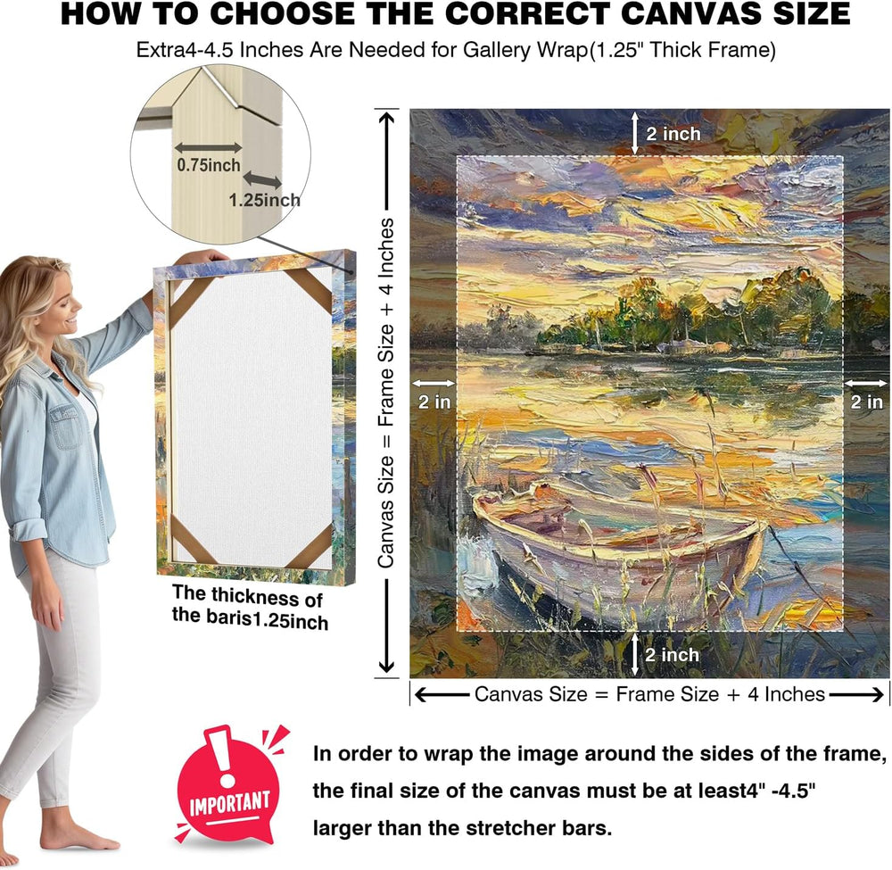 DIY Canvas Stretcher Bars Kit, 1.25" Gallery Depth, 20" x 24"