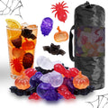 300 Pack Halloween Reusable Ice Cubes for Drinks and Parties, Pumpkin