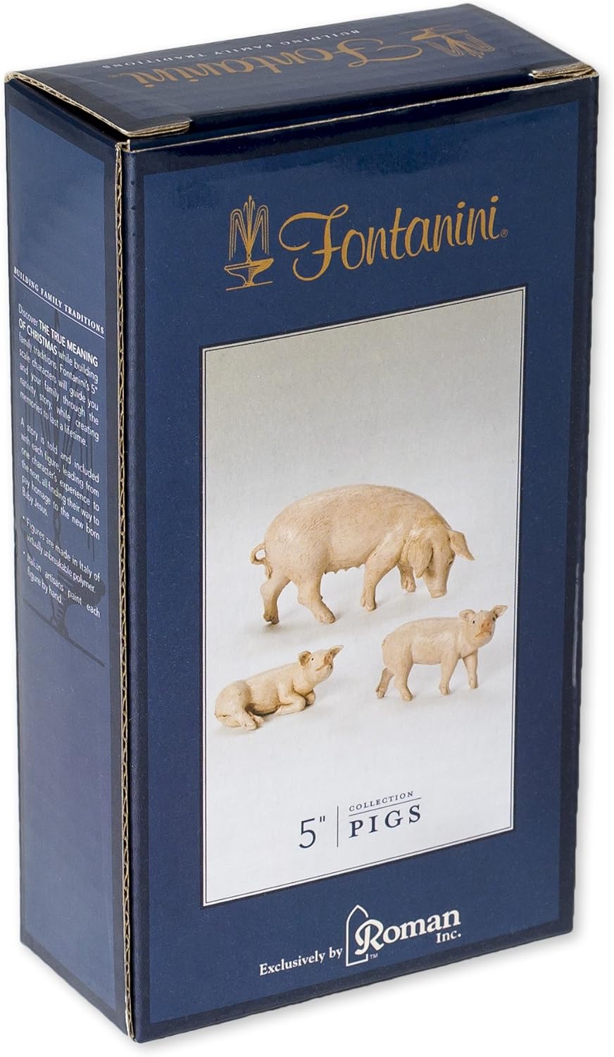 fontanini by roman inc., pig family, 5" animals shown in use