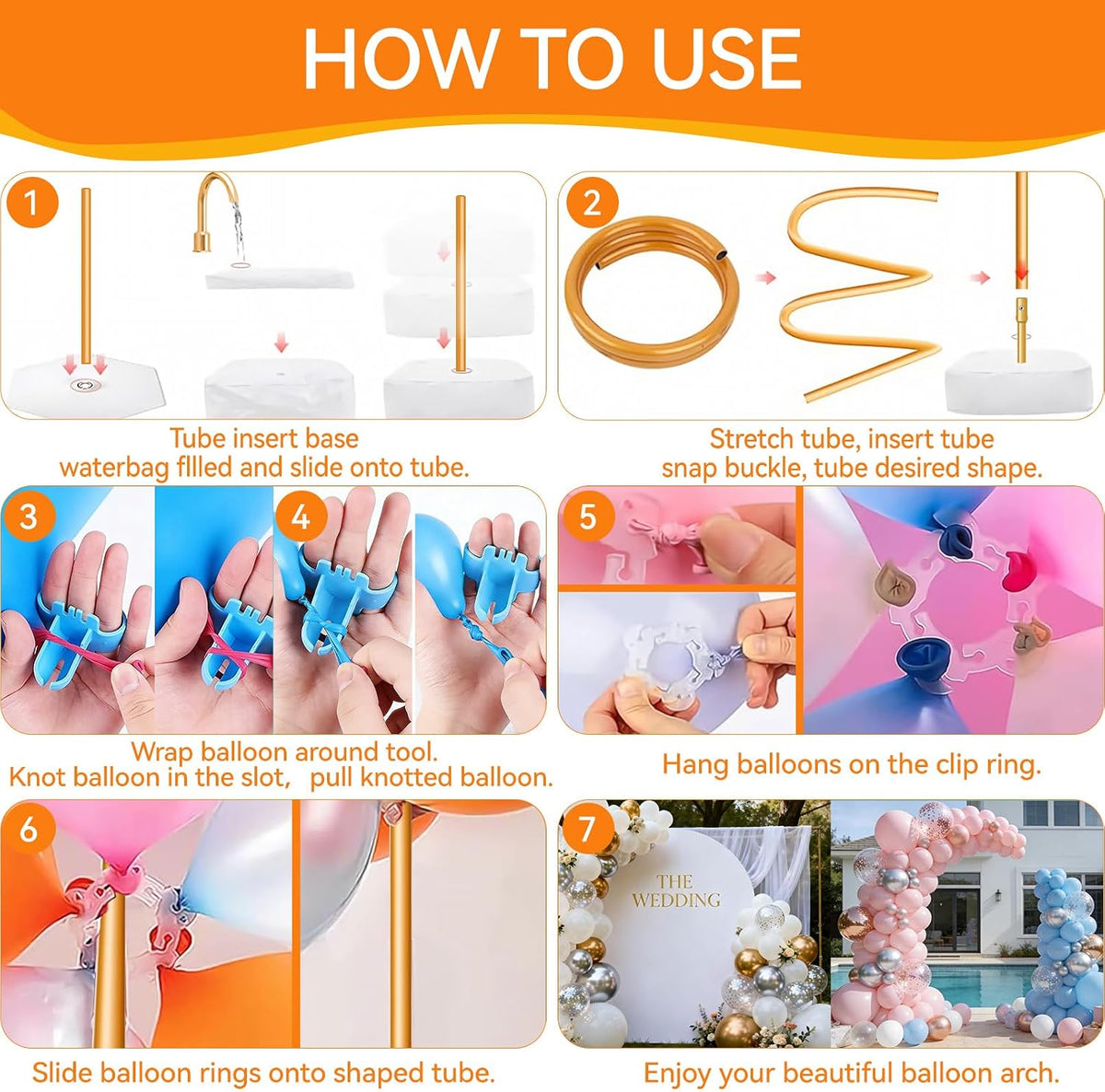 Balloon Arch Kit for Wedding Decoration 9.2FT & 6FT - Gold