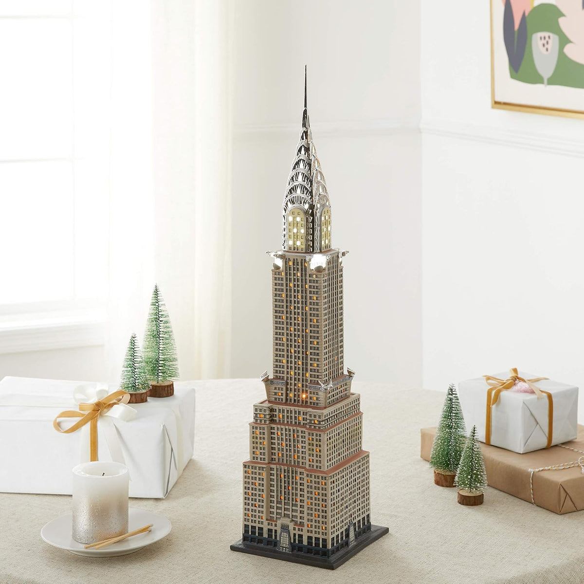 department 56 porcelain christmas in the city village showing dimensions