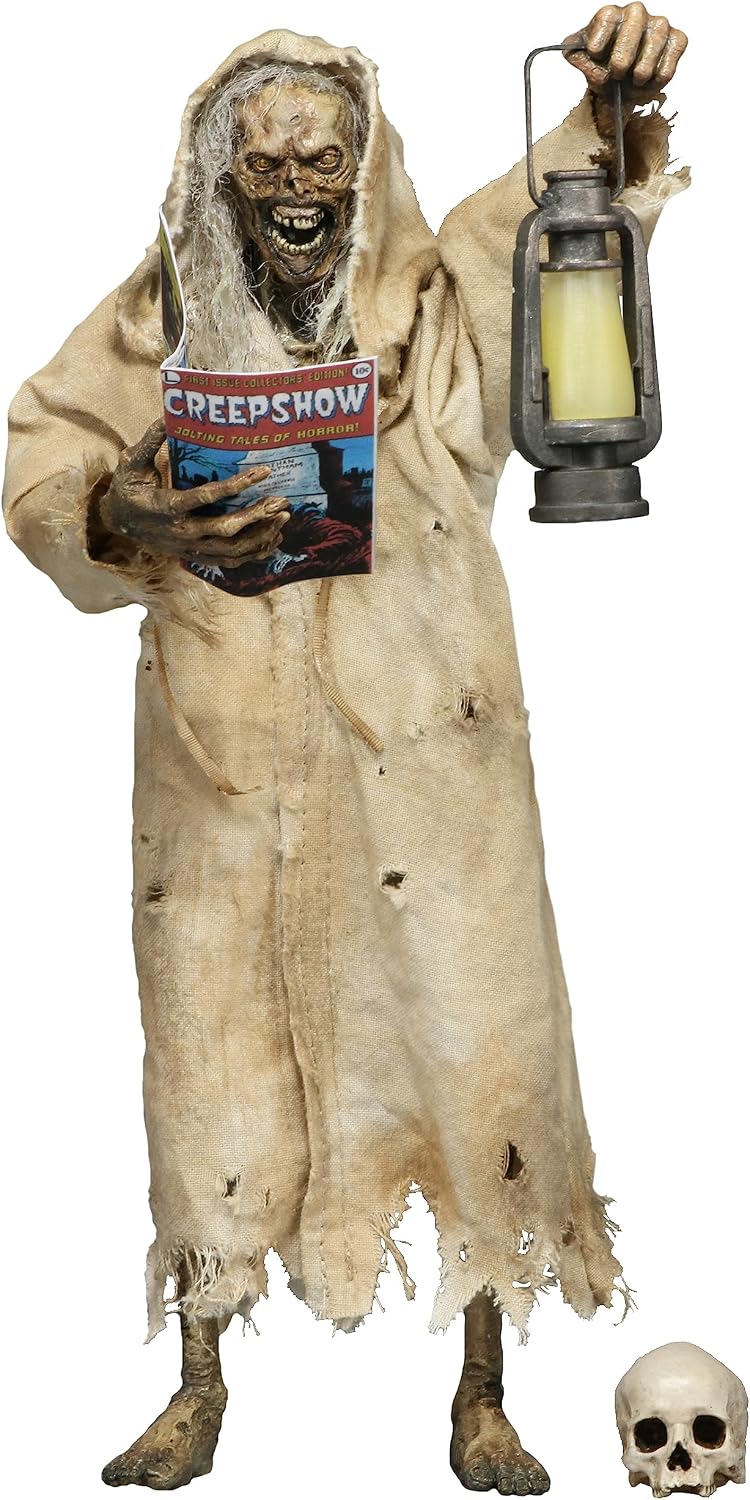 neca creepshow: the creep - 8" clothed action shown in use