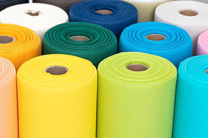 American Homestead Paper Table Runner Roll - 78 ft. Disposable Linen-Like Table Cover Roll - 20 Perforated Table Runners (16" x 48") for Parties, Weddings, and Events -Green