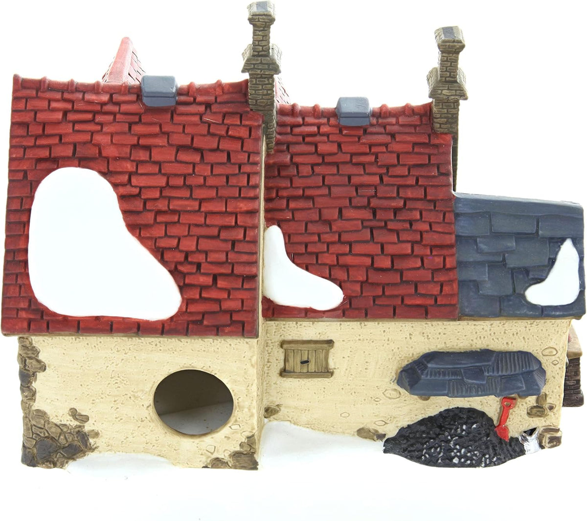 department 56 "butter tub farmhouse" retired dickens village shown in use