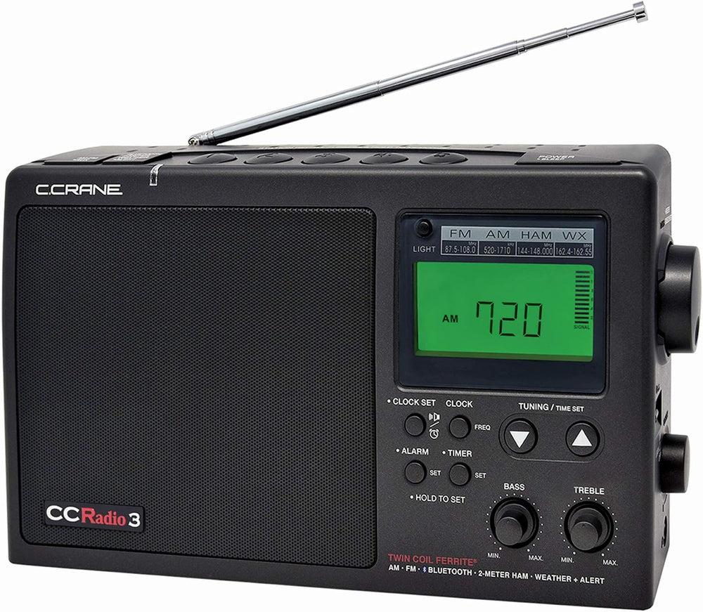 C. Crane CCRadio 3 Long Range Reception AM, FM, NOAA Weather Plus Alert and 2...
