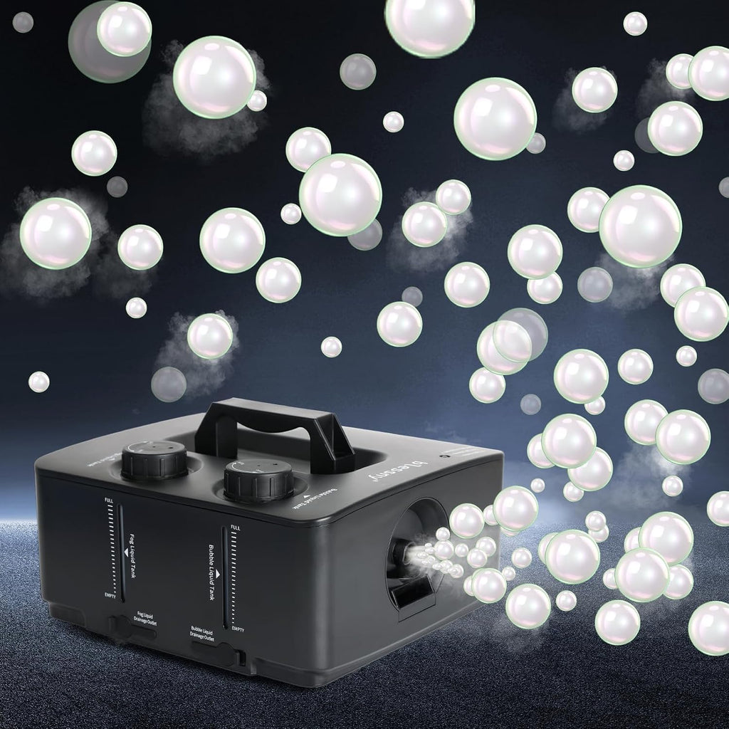blessny 2 in 1 Fog Bubble Machine for Stage Party Halloween