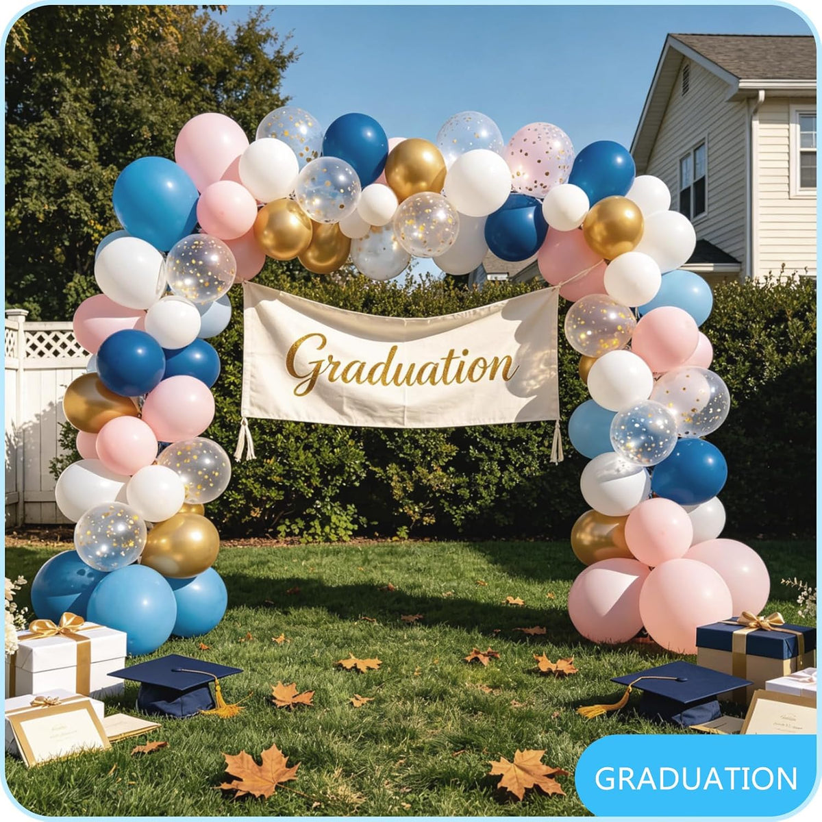 Balloon Arch Stand Kit for Party Backdrop Decoration 8.2FT & 6FT