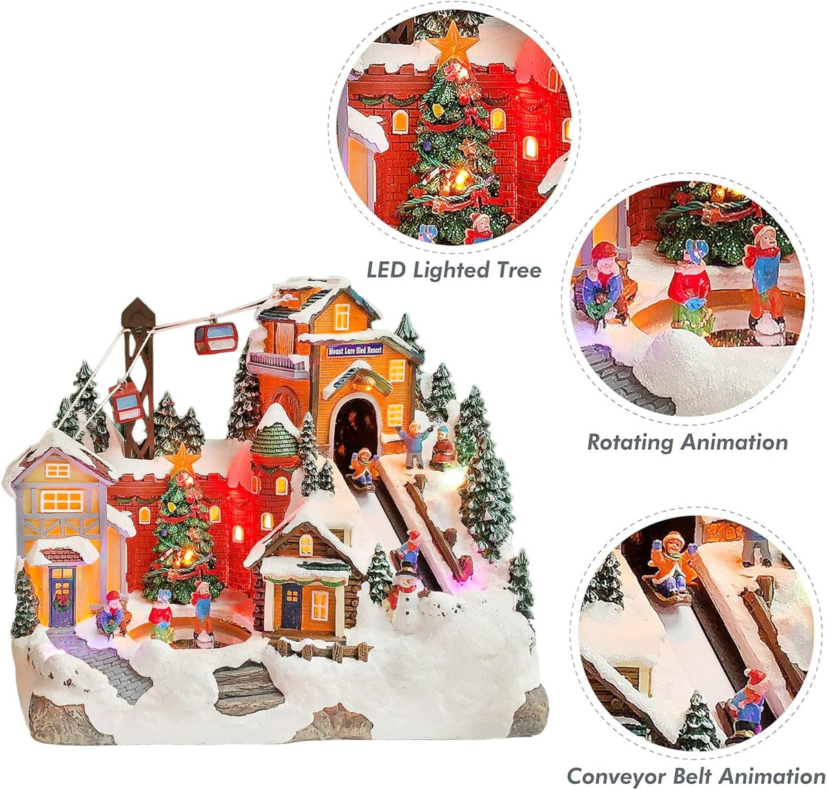 moments in time christmas village building mount lure shown in use