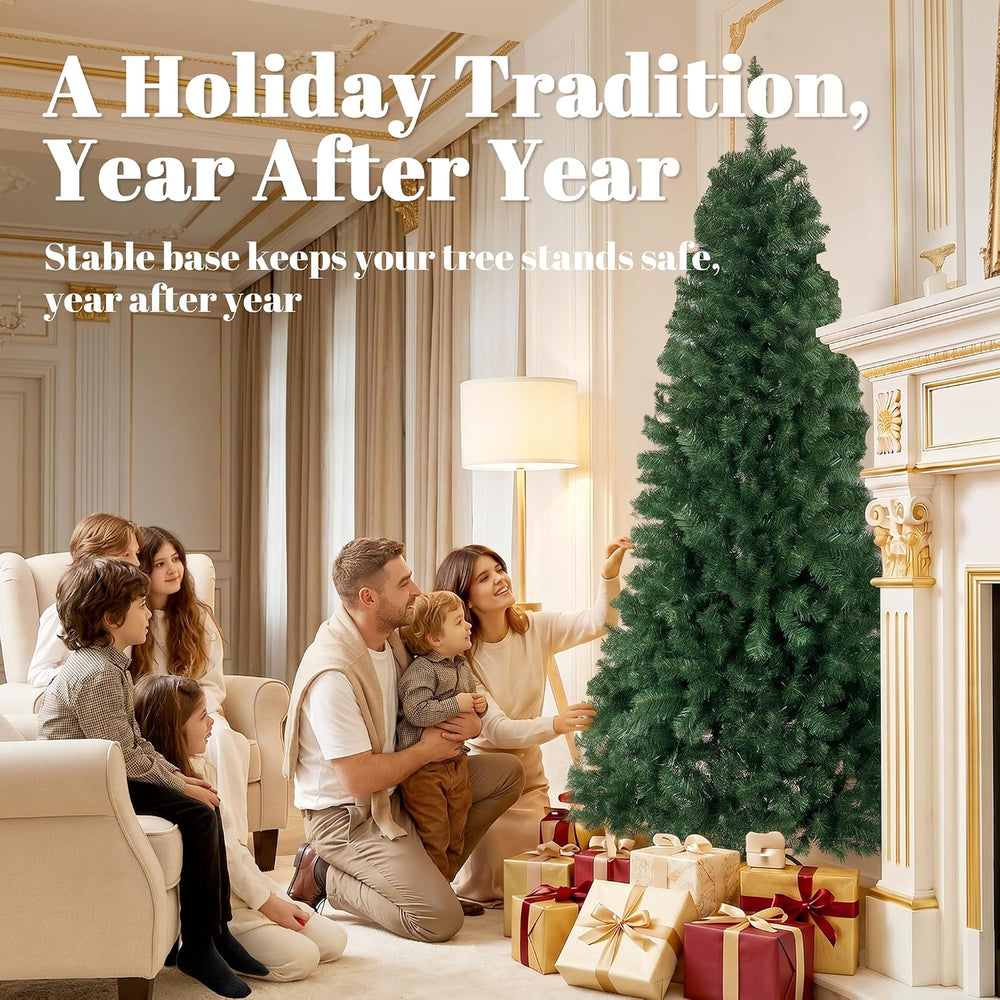 HOMCOM 7.5ft Artificial Christmas Tree Unlit Realistic Spruce Xmas Tree