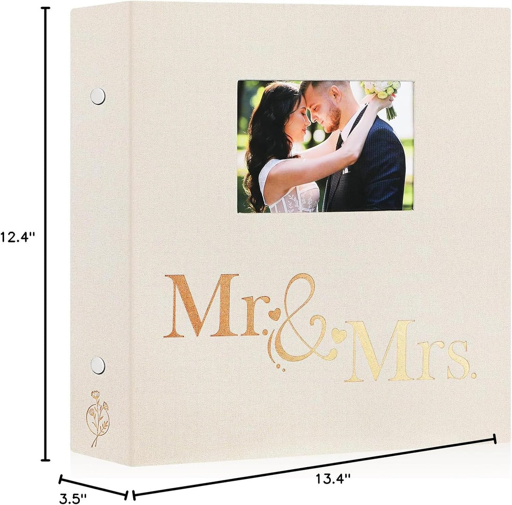 Lanpn Wedding Photo Album 4x6 1000 Pocket Photos Slip in, Linen Cover Large C...