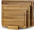 Teak Cutting Board Set for Kitchen, 3 Pack Teak Wood Cutting Boards