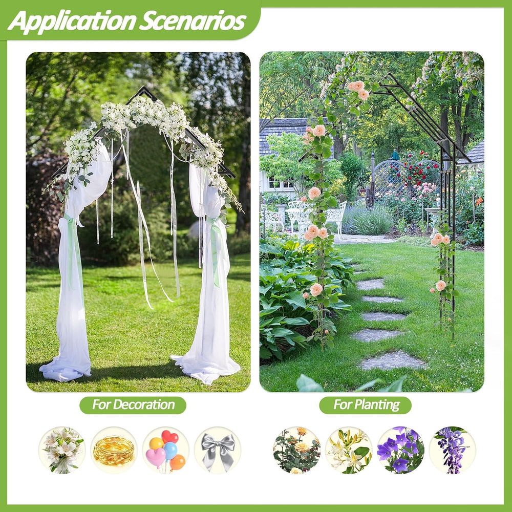 Garden Arch Trellis -48" L *98" H，Gothic Abor Trellis with Reinforc...