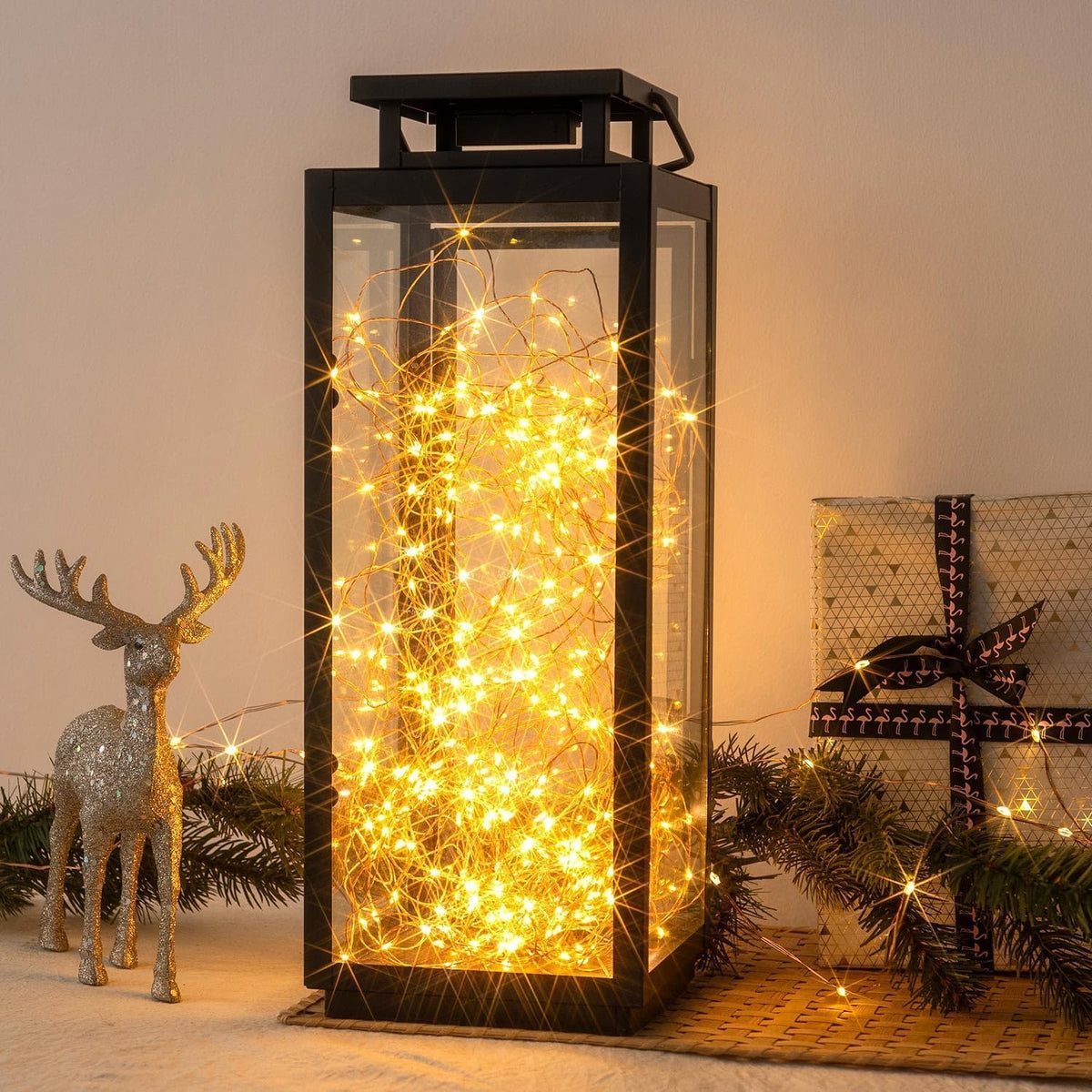 660ft 2000led extra long fairy lights plug in, side view