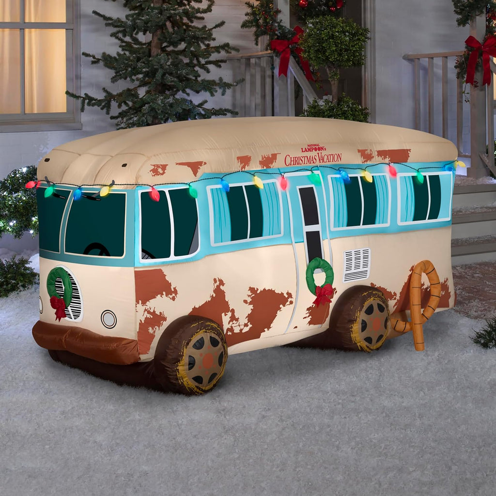 gemmy christmas inflatable national lampoon's vacation rv, 4 shown in use