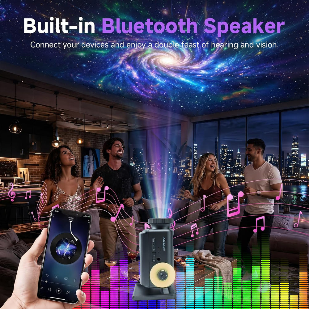 3D Galaxy Projector,HD Star Ocean Planetarium Night Light for Bedroom Decor