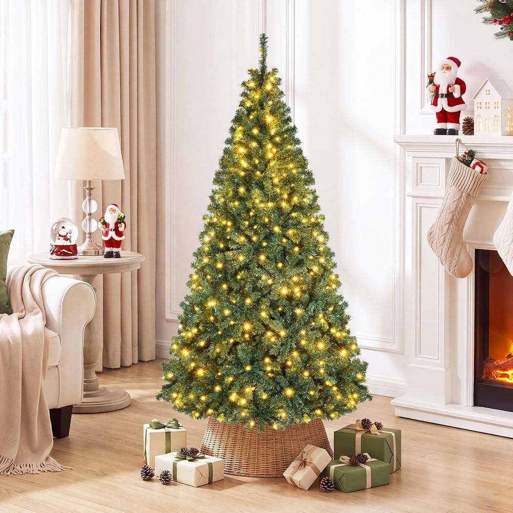 COSTWAY 5 FT Pre-lit Christmas Tree, Artificial Holiday Xmas Tree