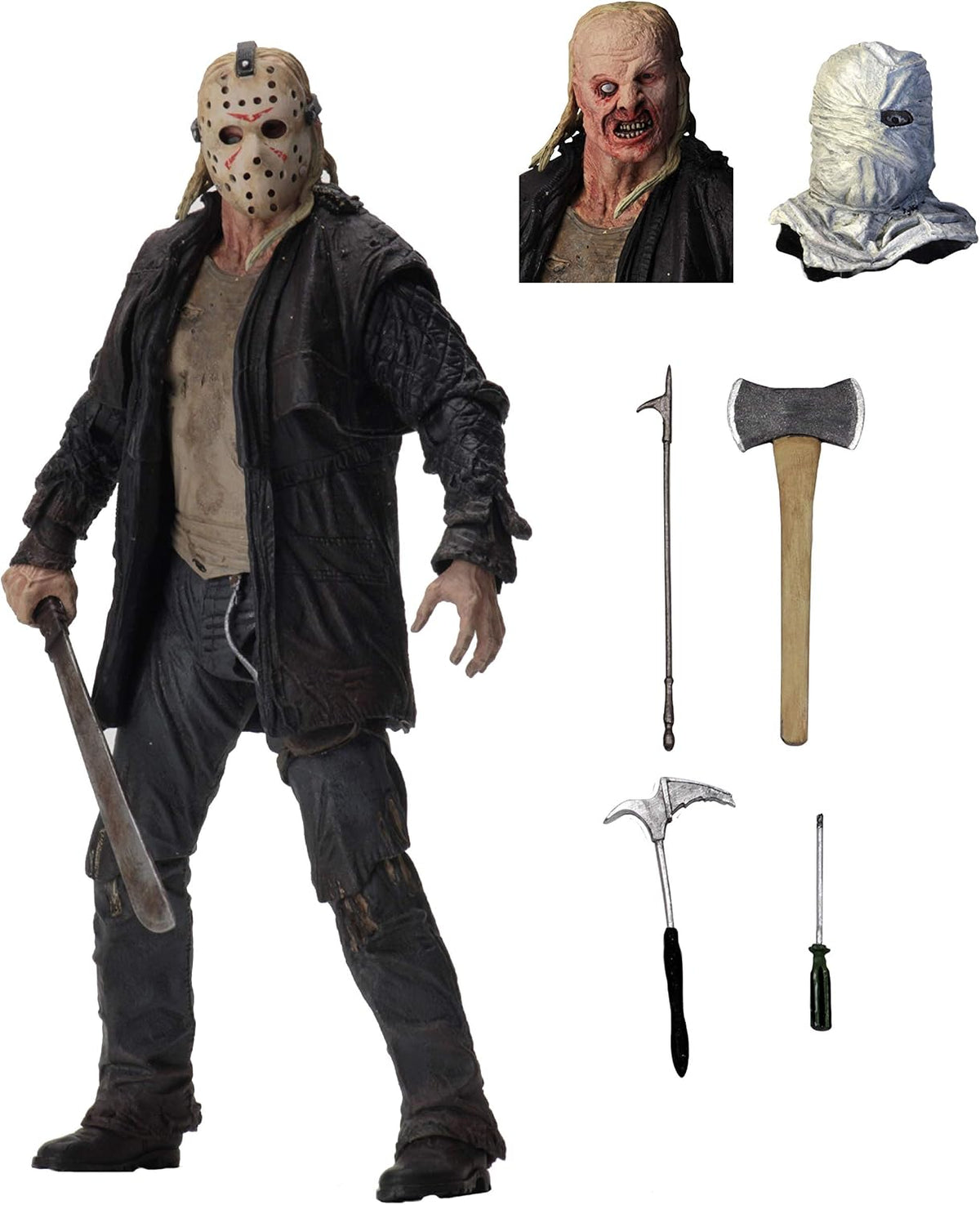 neca - friday the 13th - 7” scale shown in use