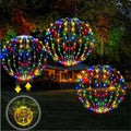 3 Pack Christmas Light Balls, 16 Inch Foldable Sphere Decor, Multicolor