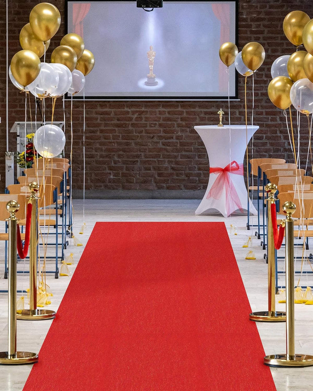 450GSM Extra Thick Red Carpet Runner for Party & Events, 4ft x 20ft