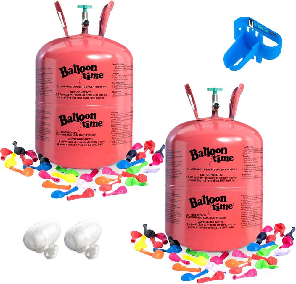 Helium Tank for Balloons At Home, 14.9 Cu Ft Helium Balloon Pump Kit with 50 ...
