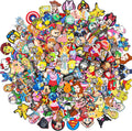 125Pcs Focal Beads for Pens, Random Cute Character Focal Beads for Keychains Making DIY Bracele Jewelry Making, Only Applicable to Adults