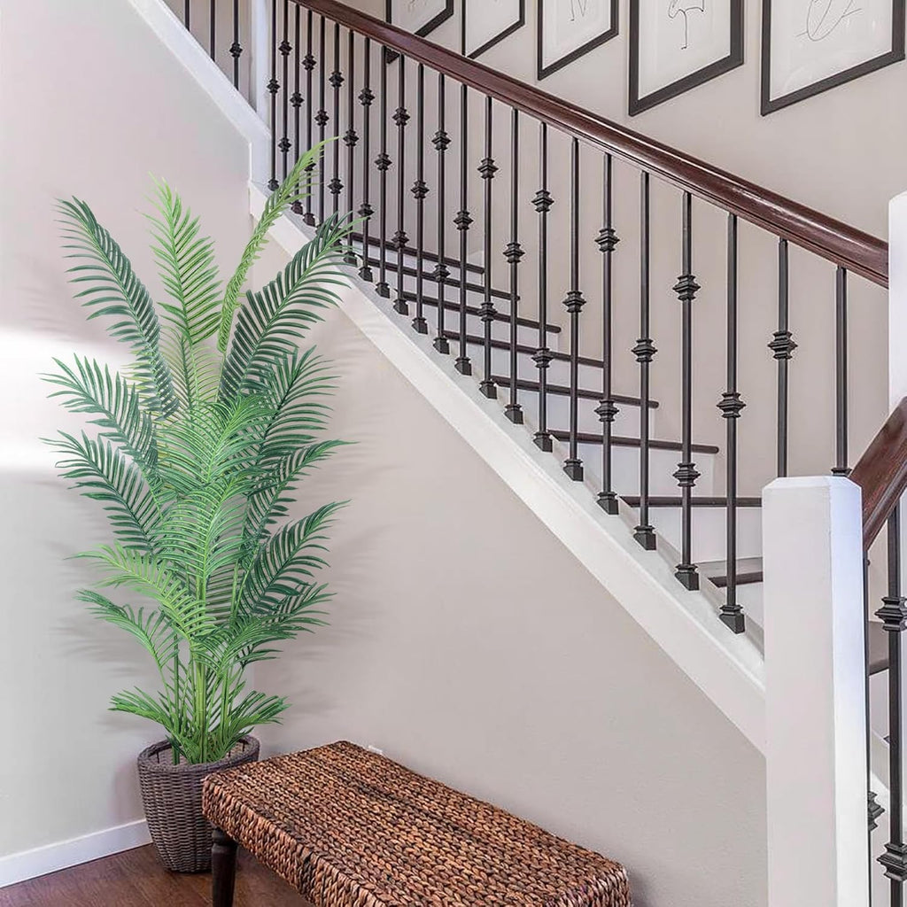 haihong 6ft artificial palm tree,faux areca palm plant, package contents