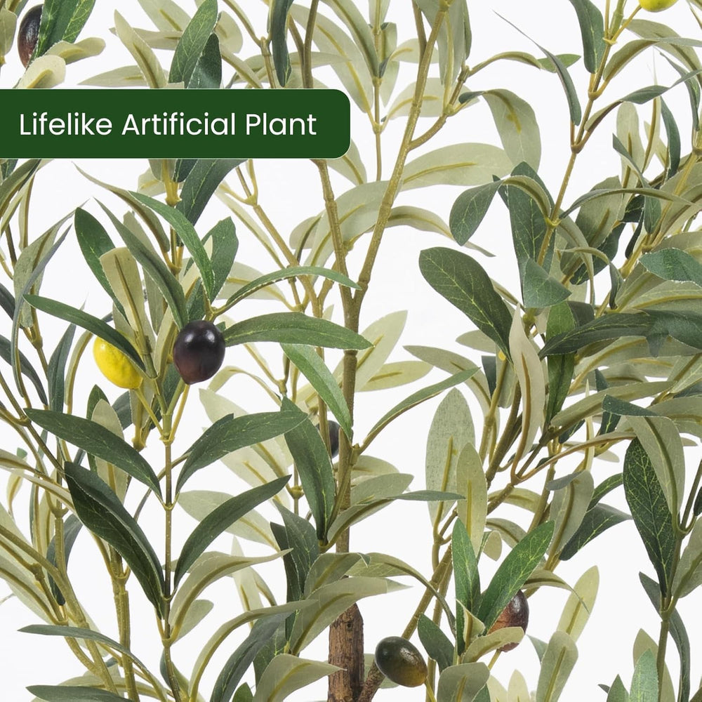 Artificial Fake Olive Tree 5FT 1Pack Faux Olive Tree for Home Decor