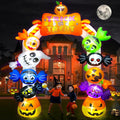 Kalolary 10FT Tall Halloween Inflatables Archway Candy Ghost