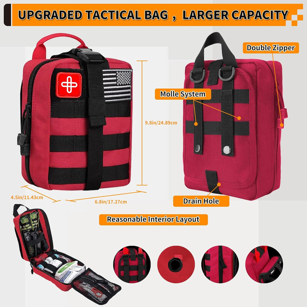 Survival Kit, Gifts for Men Women Teen Boys, 252 pcs Survival Gear and Equipm...