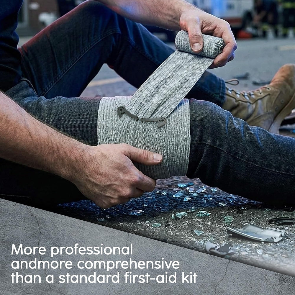 IFAK Trauma Kit with Tourniquet,Israeli-Style Bandage, Splint, Tactical First...