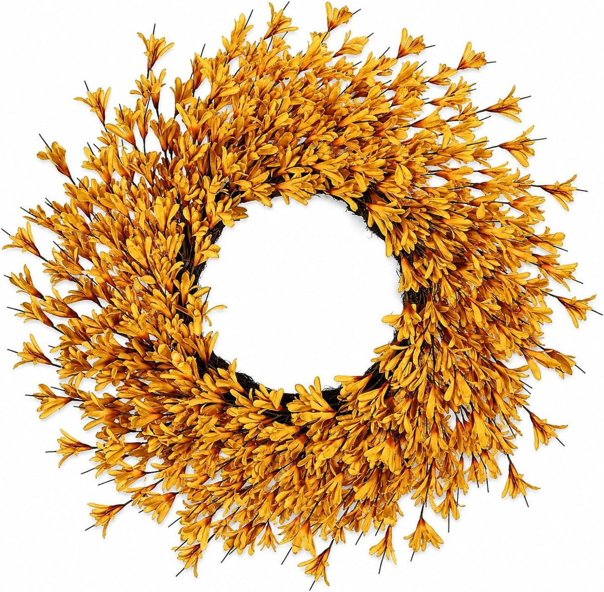 26 Inch Large Golden Yellow Fall Wreaths for Front Door, Fall Door Wreath