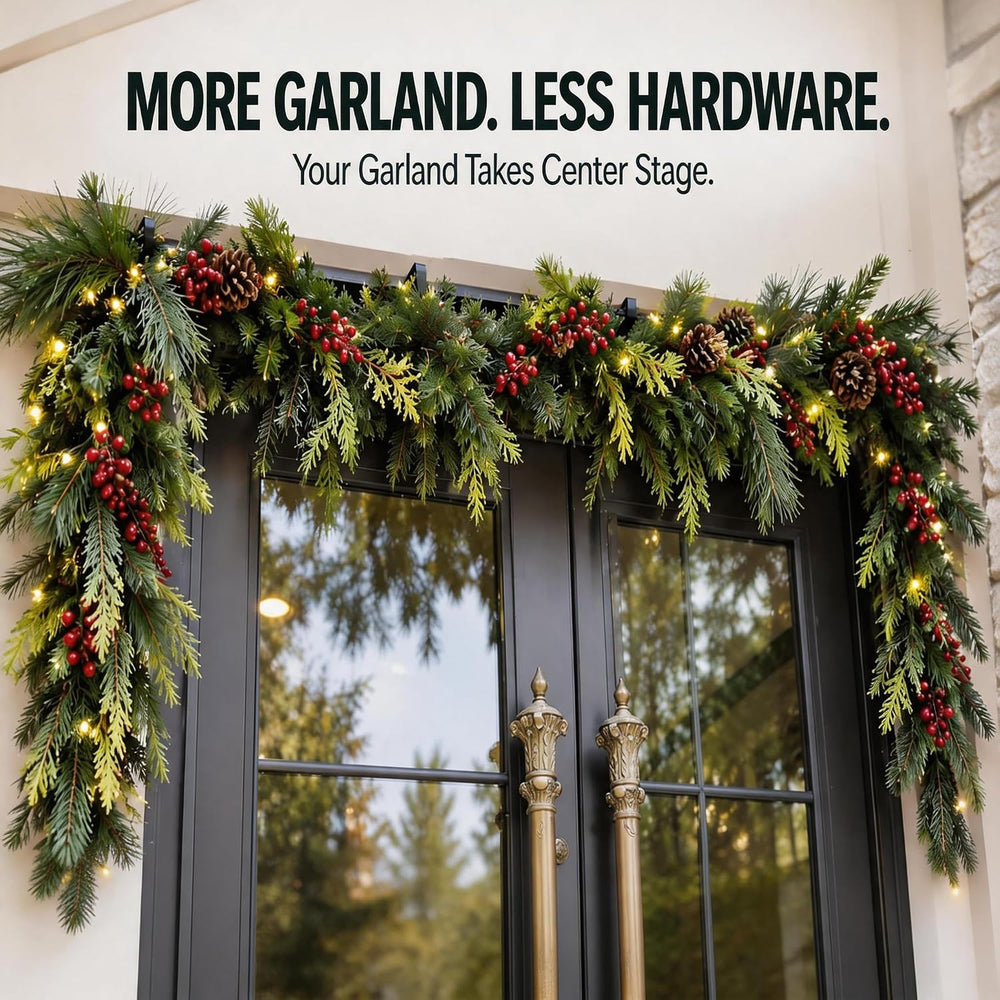 Christmas Garland Hanger for Front Door, Adjustable 29–93.5", 20 LB