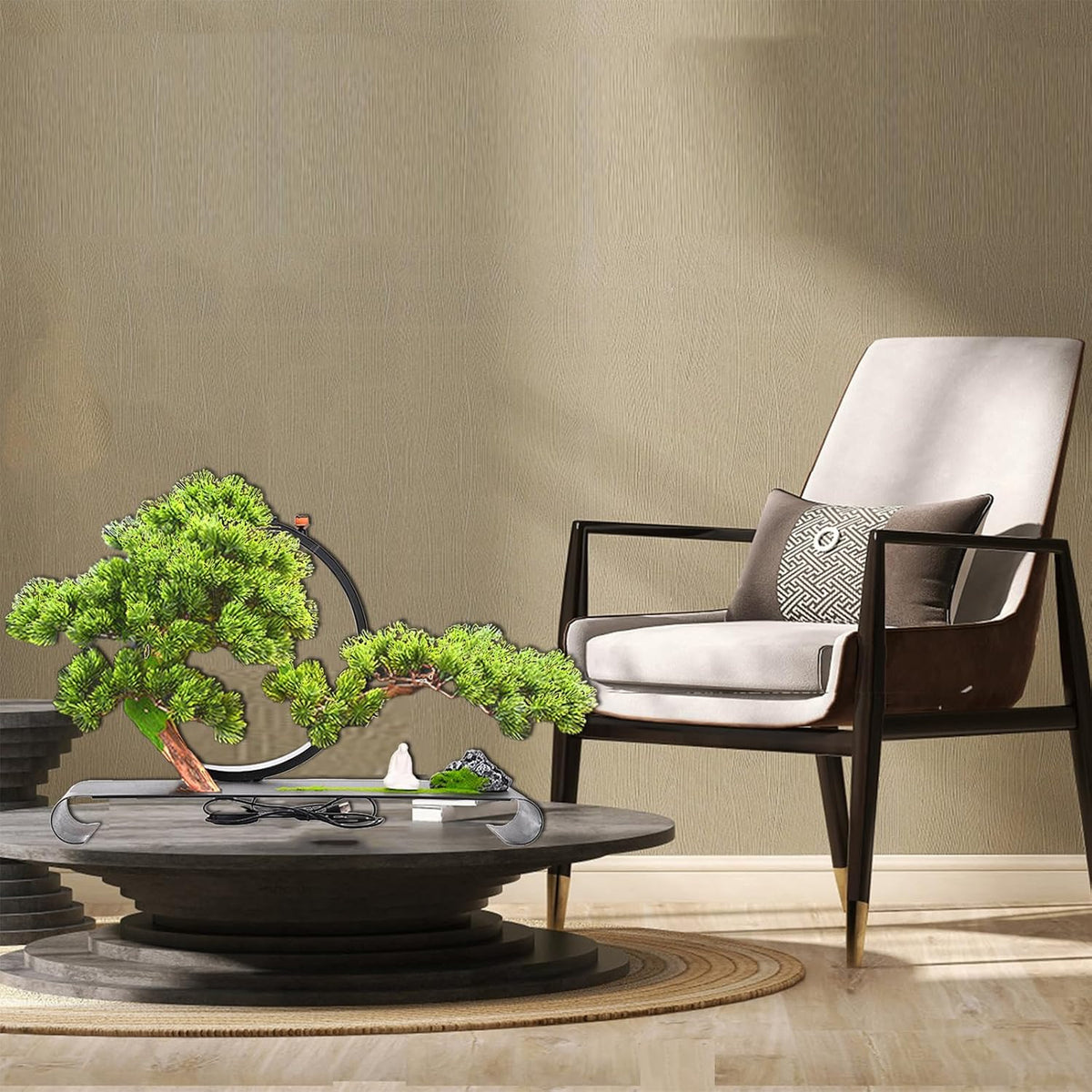 Fake Bonsai Tree Decor, Realistic Artificial Bonsai Tree