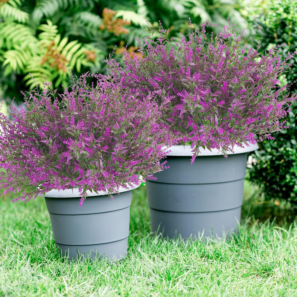 42 Pcs Fake Lavender Flowers Outdoor UV Resistant Faux Plastic Lavender Flowe...