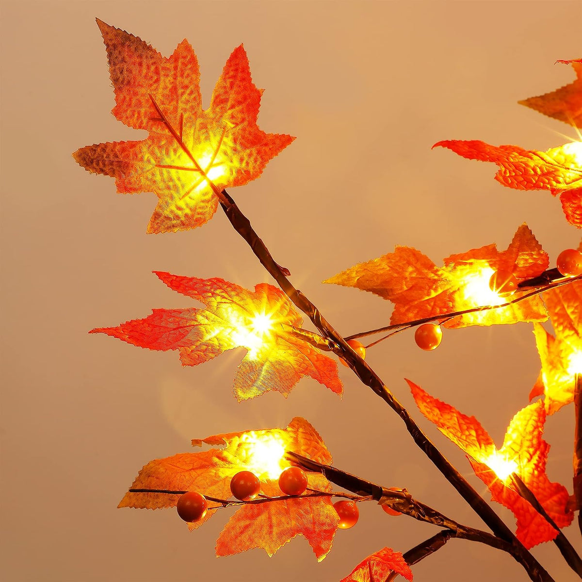 forup led lighted maple tree, 4 ft lighted, side view