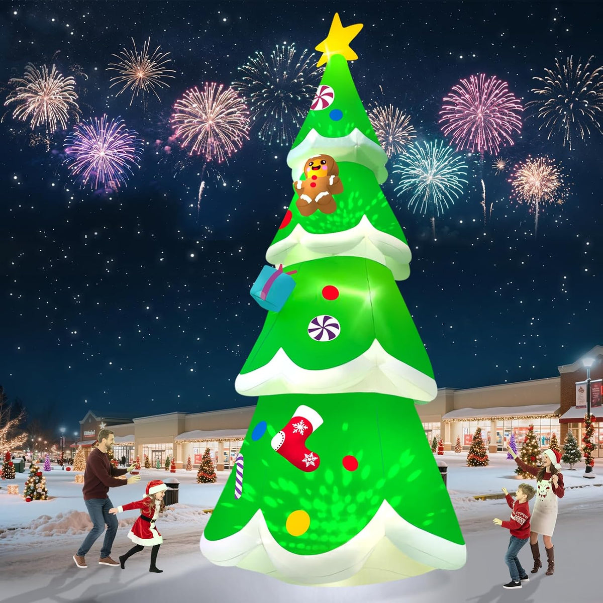 20ft christmas tree inflatable, kalolary giant christmas yard on a desk or shelf