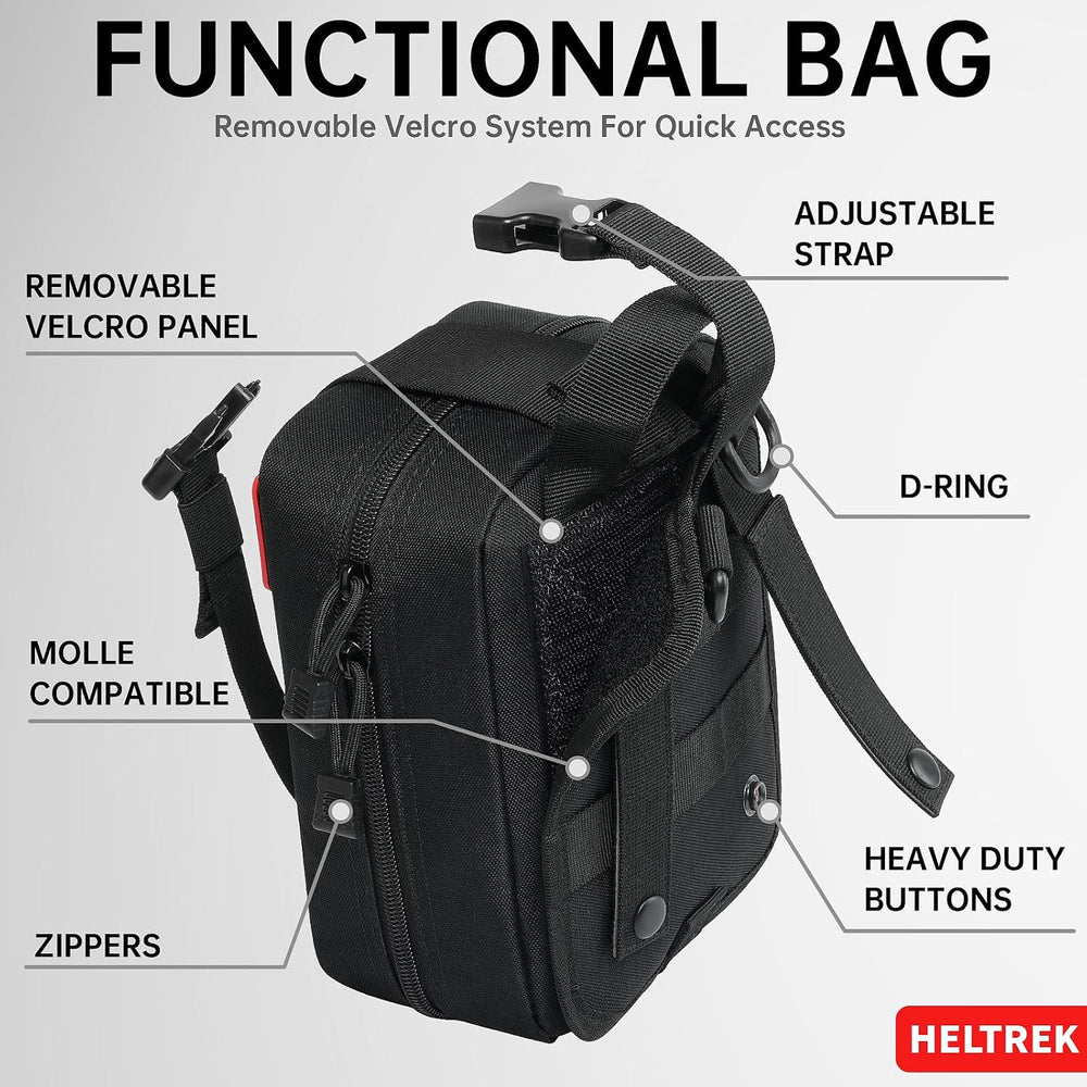 Trauma First Aid Kit, Compact Tactical IFAK Emergency Survival Kits Hemostati...