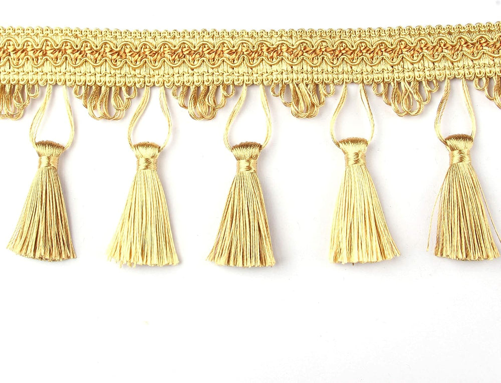 BEL AVENIR Tassel Fringe Trim 6.5 Yard x 3.54 Inches Tassel Fringes