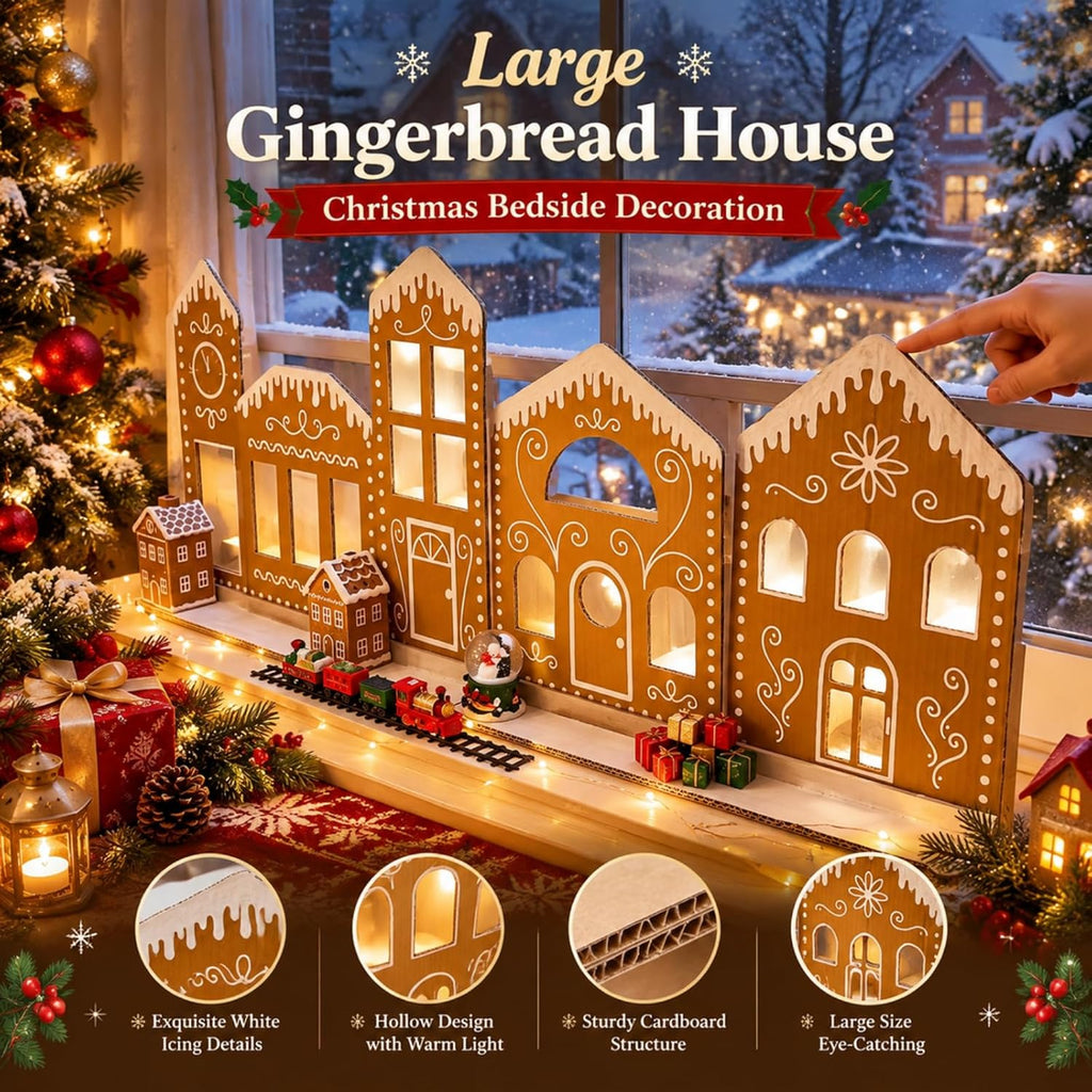 epakh 2 sets 2.8 x 1.3ft large christmas, close-up detail