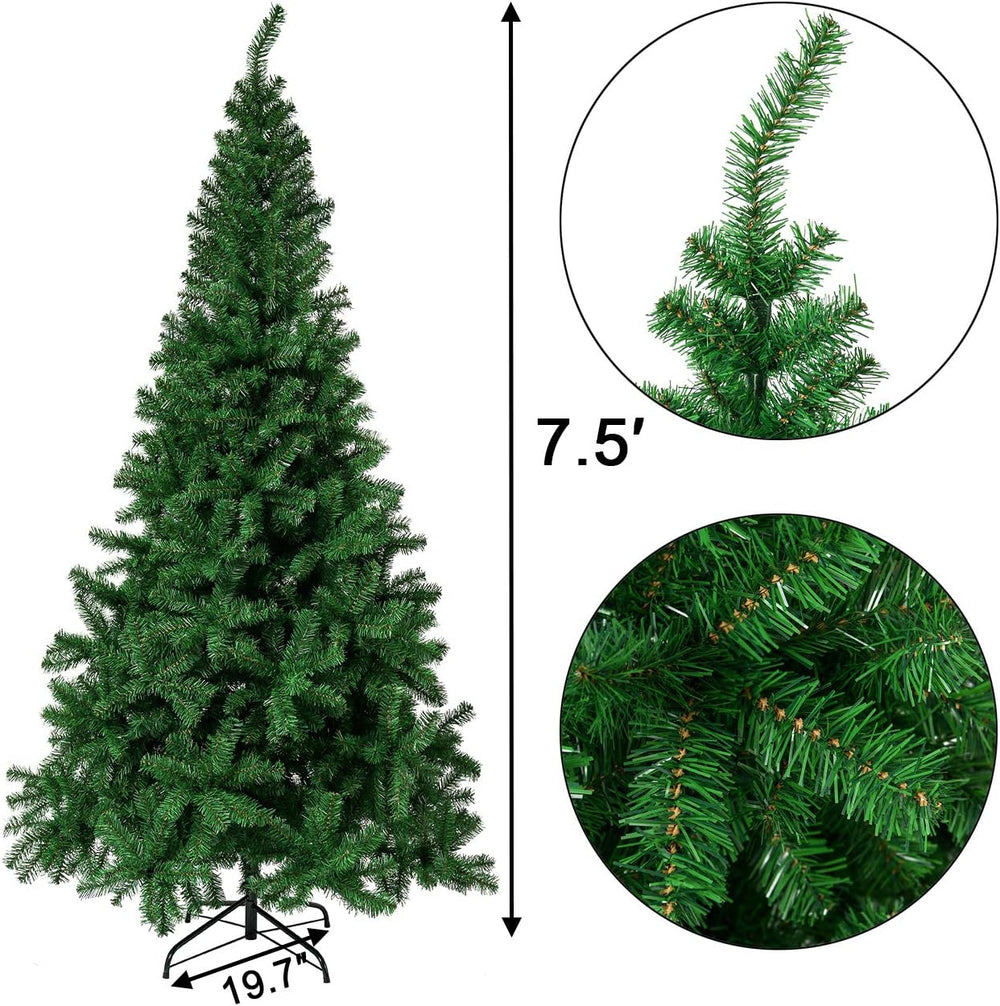 Sunnyglade 7.5 FT Premium Artificial Christmas Tree 1400 Tips Xmas Green