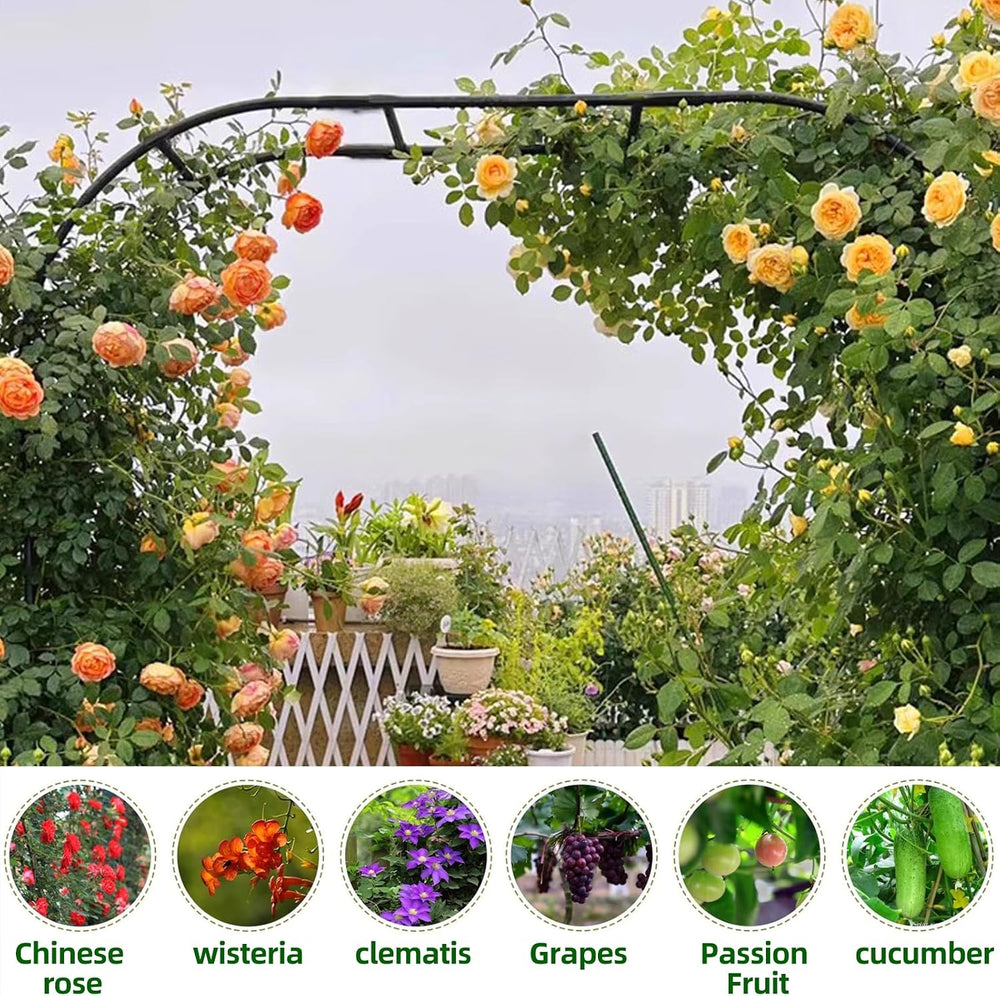 BUKLIYN Garden Arch Trellis - Garden Arch Size: 92.5in(L) * 105in(H)