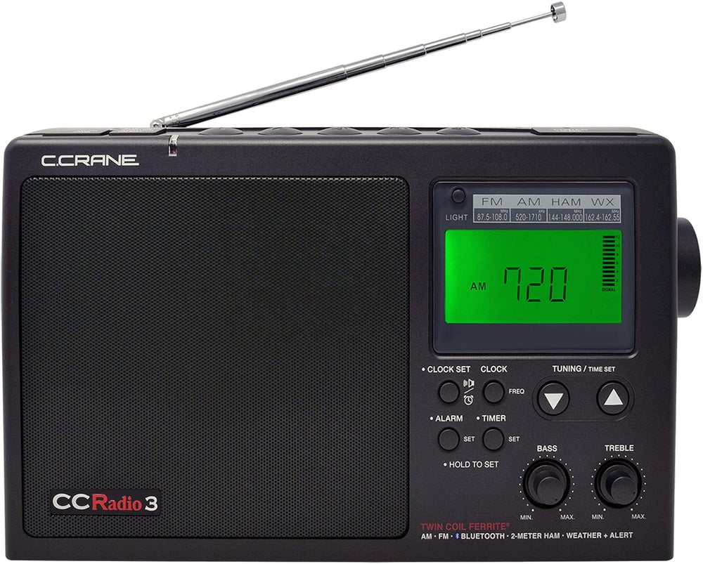 C. Crane CCRadio 3 Long Range Reception AM, FM, NOAA Weather Plus Alert and 2...