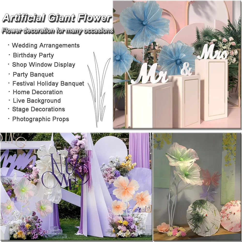 Giant Flowers for Decoration, 5.6 Ft Big Artificial Silk Flower