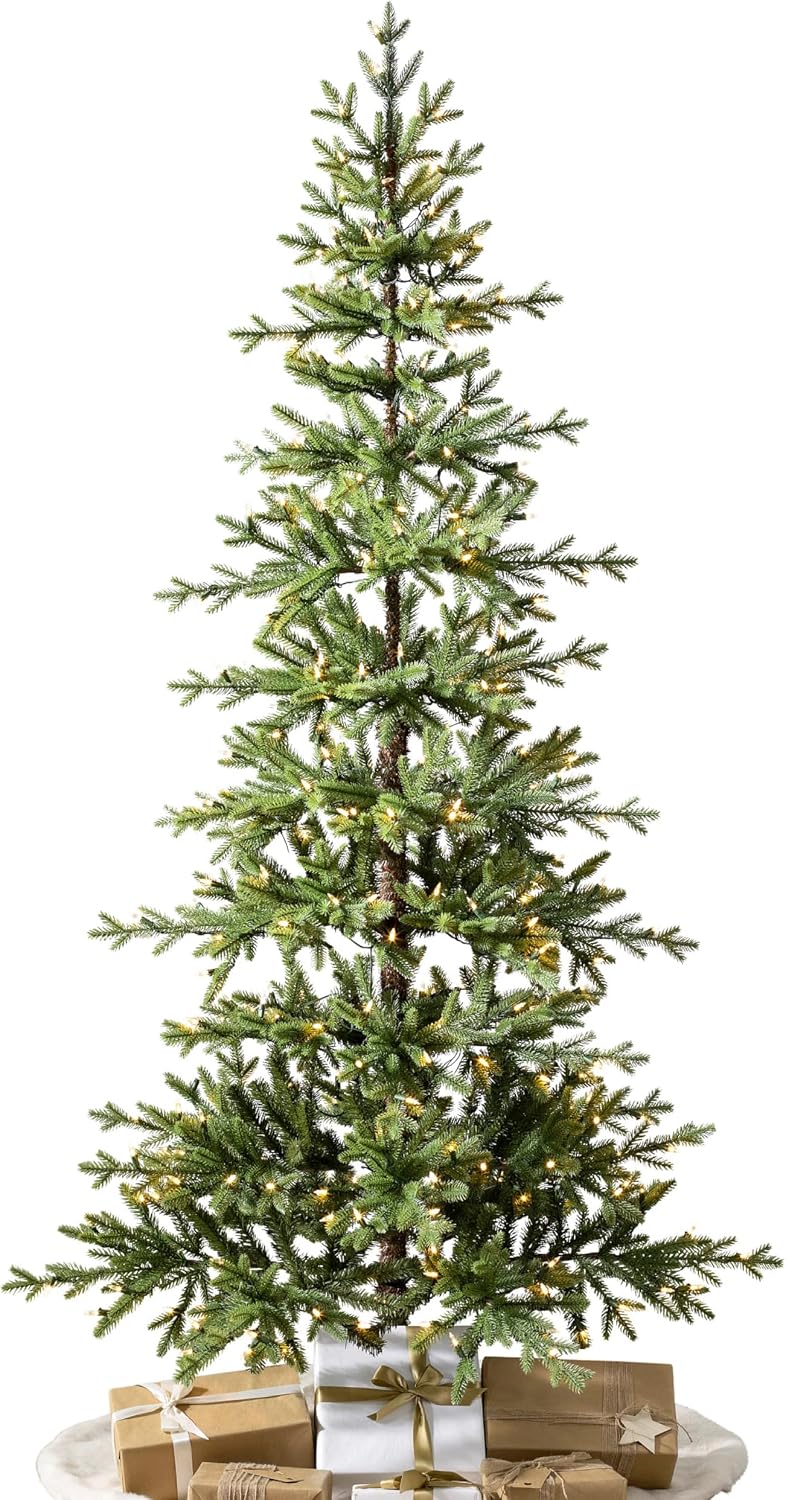 Balsam Hill 7ft Pre-Lit Alpine Christmas Tree - Sparse Artificial Christmas T...