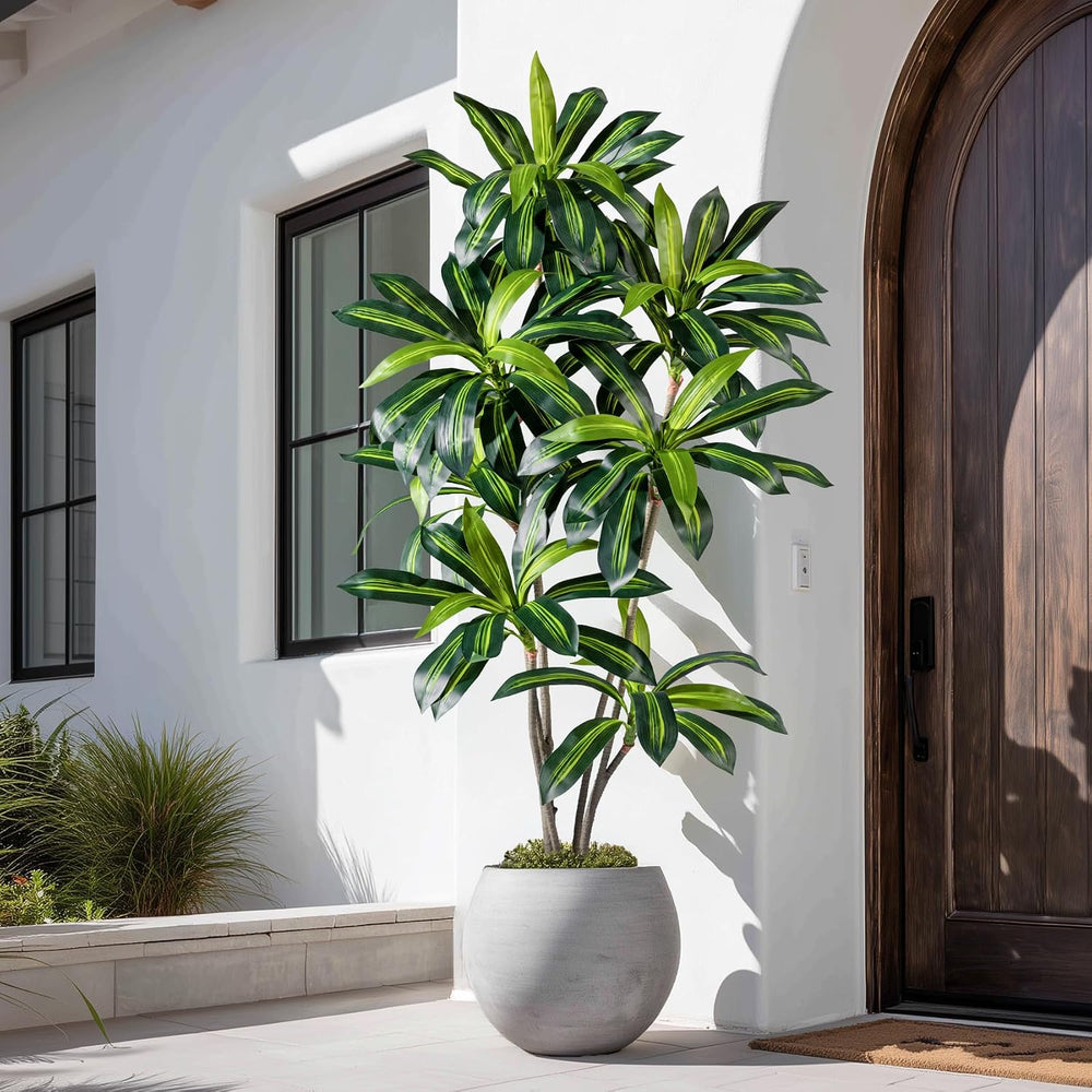 Erimda 6FT Artificial Dracaena Plant Dracaena Fragrans Artificial Tree, Reali...