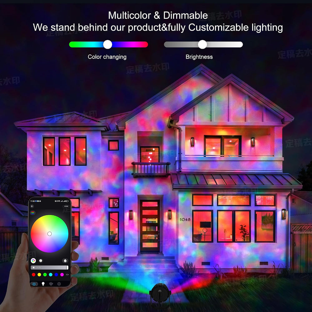 Ocean Projector Outdoor with Water Wave Ripple Flame Effects